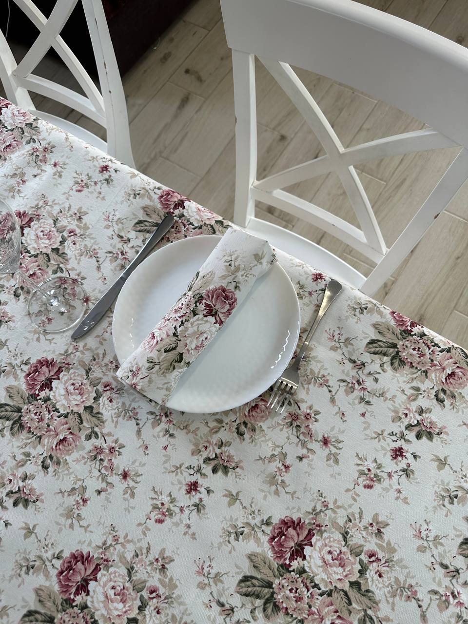 Linen waterproof tablecloth with Teflon, Geometry collection,  luxury quality (custom or standard size)