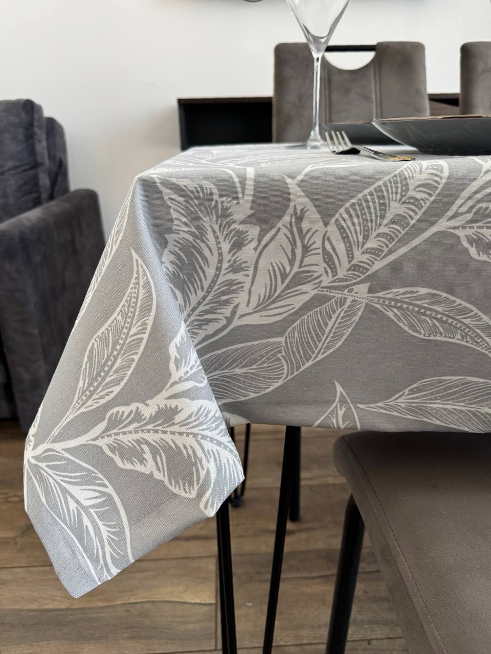 Linen waterproof tablecloth with Teflon, Geometry collection,  luxury quality (custom or standard size)