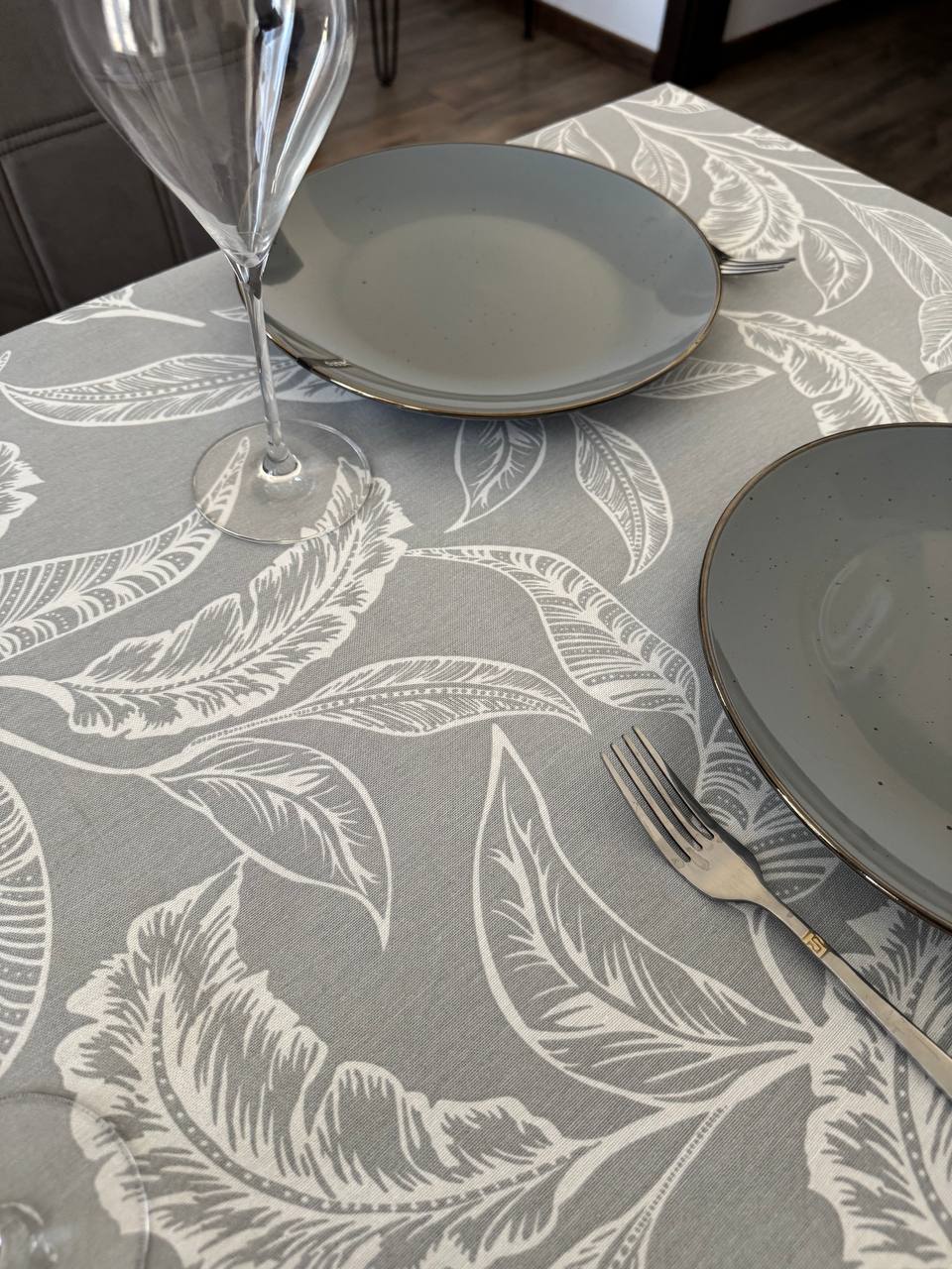 Linen waterproof tablecloth with Teflon, Geometry collection,  luxury quality (custom or standard size)